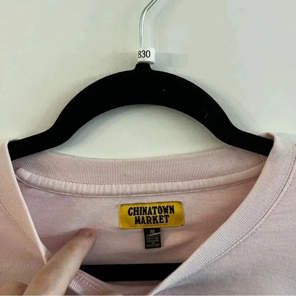 830 Urban Outfitters X Chinatown Market Smiley Face Long Sleeve Tee - Picture 4 of 5